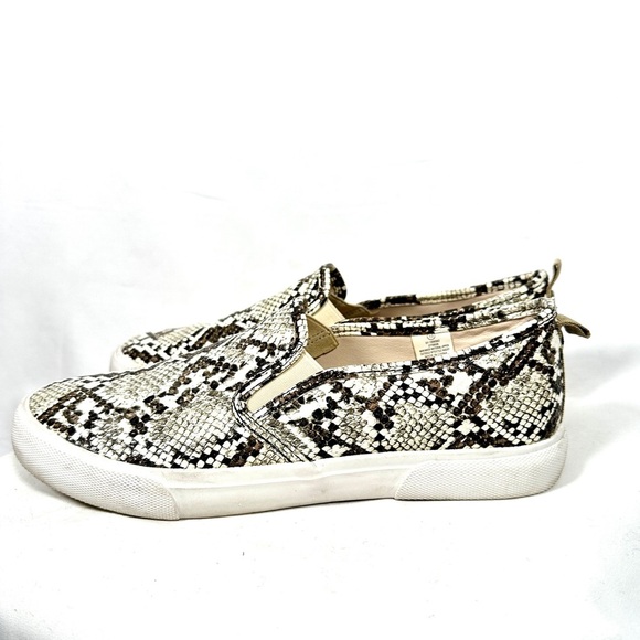 Tommy Bahama Faux Snakeskin Slip-On Sneakers Neutral Casualcore Size 10 Resort - Picture 5 of 12